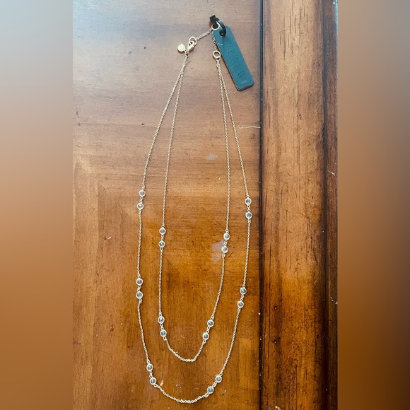 J Crew Double Strand Delicate Gem necklace. - Picture 4 of 6